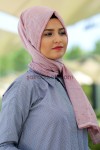 DROPLU KOT DİKİŞLİ %100 PAMUKLU ŞAL PUDRA