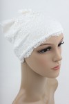 DANTELLİ BANDANA BONE KREM