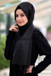 ARMANDA %100 İPEK ŞAL SİYAH