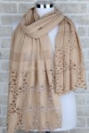 DANTELLİ POLAR ŞAL - BEJ 38270