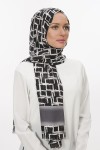 GEOMETRİ DESENLİ PAMUKLU ŞAL 40541