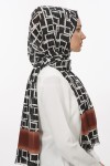 GEOMETRİ DESENLİ PAMUKLU ŞAL 40535