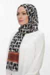 GEOMETRİ DESENLİ PAMUKLU ŞAL 40535