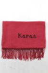 KARAS LOGO NAKIŞLI KALIN PASHMİNA ŞAL