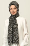 LEOPAR DESENLİ ŞAL SİYAH 40891