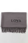 LOYA LOGO NAKIŞLI KALIN PASHMİNA ŞAL