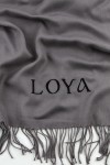 LOYA LOGO NAKIŞLI KALIN PASHMİNA ŞAL