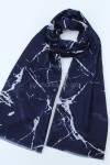 MERMER DESENLİ ŞAL LACİVERT 41193