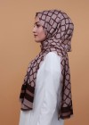 MOTİF DESENLİ ŞAL - BEJ 39342