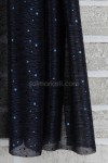 PULLU SİMLİ ŞAL - LACİVERT 39586