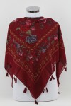 PÜSKÜLLÜ YAZMA BORDO 42146