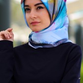 DİJİTAL BASKILI EBRULİ EŞARP 32406