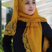 YAZLIK DANTELLİ ŞAL GOLD - 32311 YAZLIK DANTELLİ ŞAL GOLD - 32311