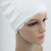 DANTELLİ BANDANA BONE KREM