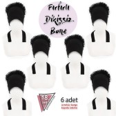 6 Adet Fırfırlı Dikişsiz Bone 6 Adet Fırfırlı Dikişsiz Bone