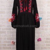 BELMANDO NAKIŞLI TAM BOY ELBİSE 34351 BELMANDO NAKIŞLI TAM BOY ELBİSE 34351