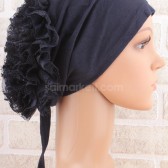DANTELLİ FIRFIRLI BONE LACİVERT - 34579 DANTELLİ FIRFIRLI BONE LACİVERT - 34579