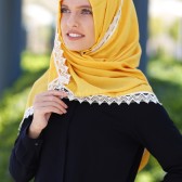 GÜPÜRLÜ PASHMİNA ŞAL - ALTIN GÜPÜRLÜ PASHMİNA ŞAL - ALTIN