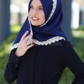 GÜPÜRLÜ PASHMİNA ŞAL - LACİVERT GÜPÜRLÜ PASHMİNA ŞAL - LACİVERT