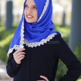 GÜPÜRLÜ PASHMİNA ŞAL - SAKS GÜPÜRLÜ PASHMİNA ŞAL - SAKS