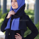 İKİ RENKLİ PÜSKÜLLÜ ŞİFON ŞAL 33961 İKİ RENKLİ PÜSKÜLLÜ ŞİFON ŞAL 33961