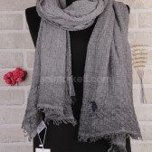 POLO %100 PAMUKLU ŞAL - GRİ