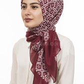 ŞAL EŞARP 140x140 cm BORDO - 40429 ŞAL EŞARP 140x140 cm BORDO - 40429