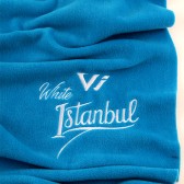WHİTE İSTANBUL-YAT KİRALAMA LOGO NAKIŞLI POLAR ŞAL