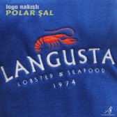 LANGUSTA LOGO NAKIŞLI POLAR ŞAL LANGUSTA LOGO NAKIŞLI POLAR ŞAL