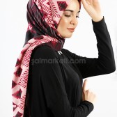ETNİK DESENLİ ŞAL SİYAH-BORDO 38863 ETNİK DESENLİ ŞAL SİYAH-BORDO 38863