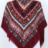 FLAMLI İP ÇEKME EŞARP - BORDO 40885 FLAMLI İP ÇEKME EŞARP - BORDO 40885