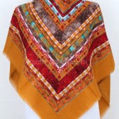 FLAMLI İP ÇEKME EŞARP - HARDAL 40879 FLAMLI İP ÇEKME EŞARP - HARDAL 40879