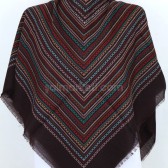 FLAMLI İP ÇEKME EŞARP - KAHVE 40877 FLAMLI İP ÇEKME EŞARP - KAHVE 40877