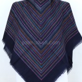FLAMLI İP ÇEKME EŞARP - LACİVERT 40870 FLAMLI İP ÇEKME EŞARP - LACİVERT 40870