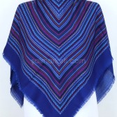 FLAMLI İP ÇEKME EŞARP - SAKS 40872 FLAMLI İP ÇEKME EŞARP - SAKS 40872