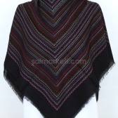 FLAMLI İP ÇEKME EŞARP - SİYAH 40874 FLAMLI İP ÇEKME EŞARP - SİYAH 40874