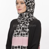 GEOMETRİ DESENLİ PAMUKLU ŞAL 40534
