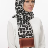 GEOMETRİ DESENLİ PAMUKLU ŞAL 40535