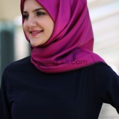TAFTA KARE ŞAL EŞARP - FUŞYA SİYAH TAFTA KARE ŞAL EŞARP - FUŞYA SİYAH