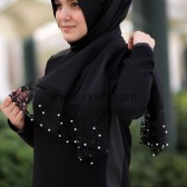 İNCİ DANTELLİ ŞAL SİYAH İNCİ DANTELLİ ŞAL SİYAH