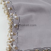 İNCİ BONCUKLU YAZMA GRİ 265 İNCİ BONCUKLU YAZMA GRİ 265