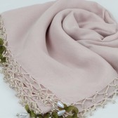 İNCİ DAMLA BONCUKLU YAZMA BEJ 42384