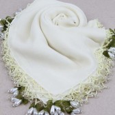 İNCİ DAMLA BONCUKLU YAZMA KREM 42398 İNCİ DAMLA BONCUKLU YAZMA KREM 42398