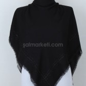 KARE SİMLİ EŞARP - SİYAH 41028