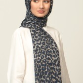 LEOPAR DESENLİ ŞAL LACİVERT ŞARABİ 40890 LEOPAR DESENLİ ŞAL LACİVERT ŞARABİ 40890