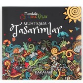 Mandala Boyama Kitabı, Muhteşem Tasarımlar Mandala Boyama Kitabı, Muhteşem Tasarımlar