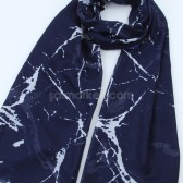 MERMER DESENLİ ŞAL LACİVERT 41193