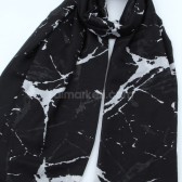 MERMER DESENLİ ŞAL SİYAH 41203