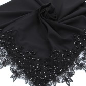İNCİ DANTELLİ EŞARP SİYAH 40352