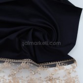 İNCİ DANTELLİ ŞAL LACİVERT 40200 İNCİ DANTELLİ ŞAL LACİVERT 40200